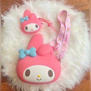 Sanrio My Melody Soft Silicone Crossbody and mini coin purse